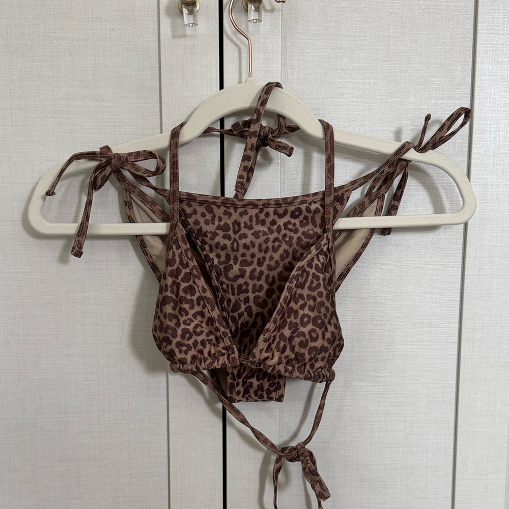 Vintage American Apparel Leopard Print Bikini Set